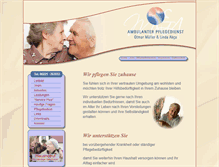 Tablet Screenshot of pflegedienst-mueller-akca.de